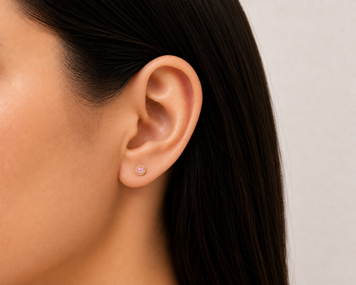 Broqueles ópalo 4 mm