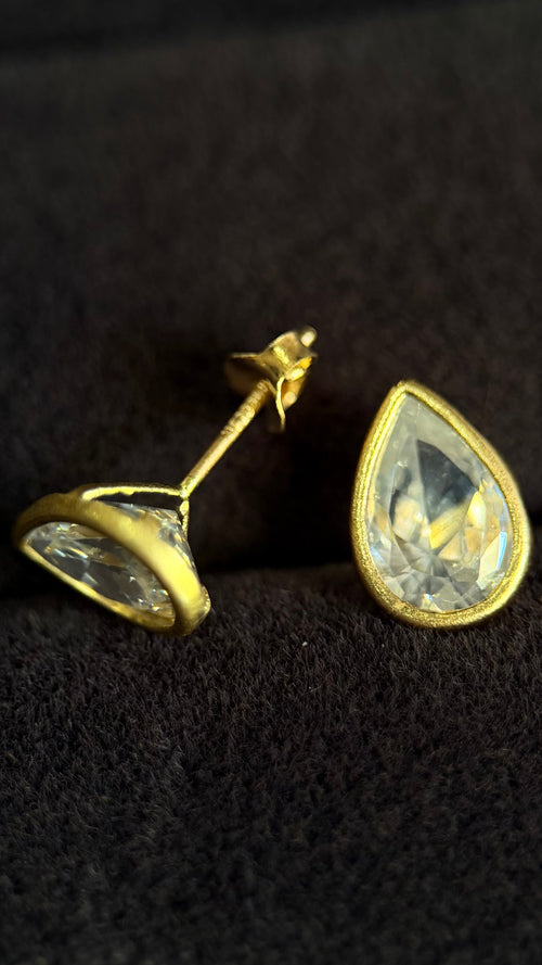 Aretes gota bisel