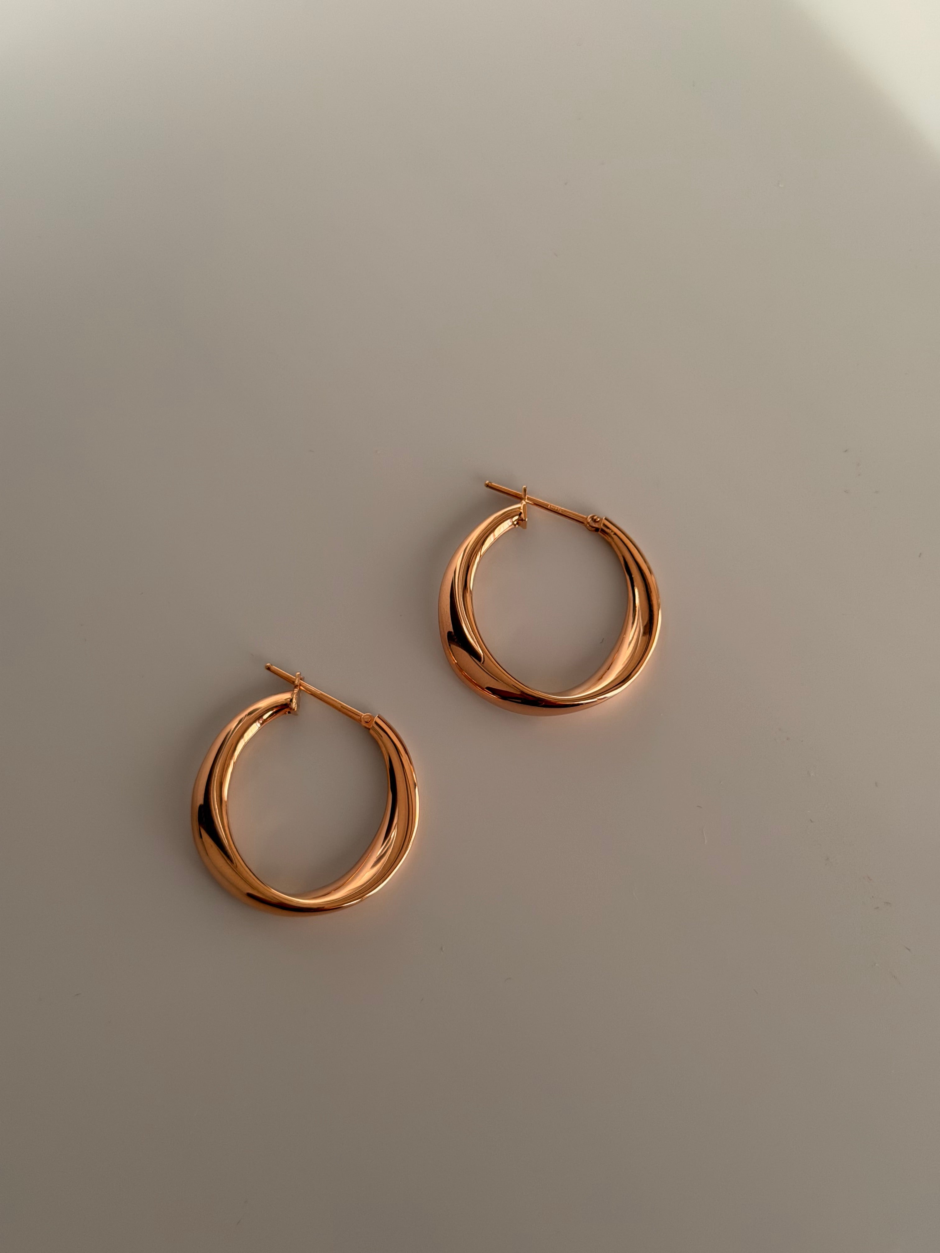 Arracadas oro rosa