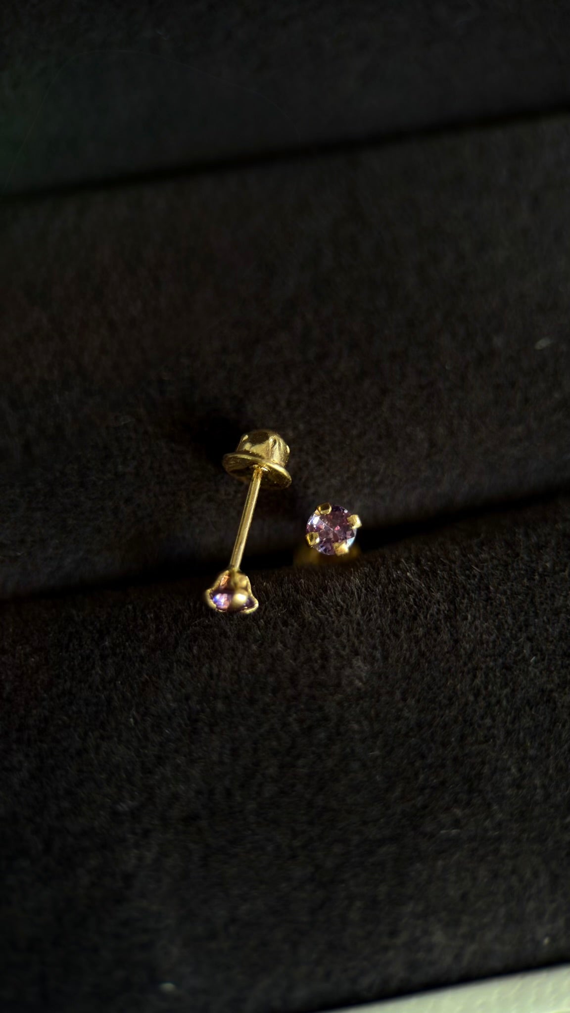 Broqueles zirconia morada