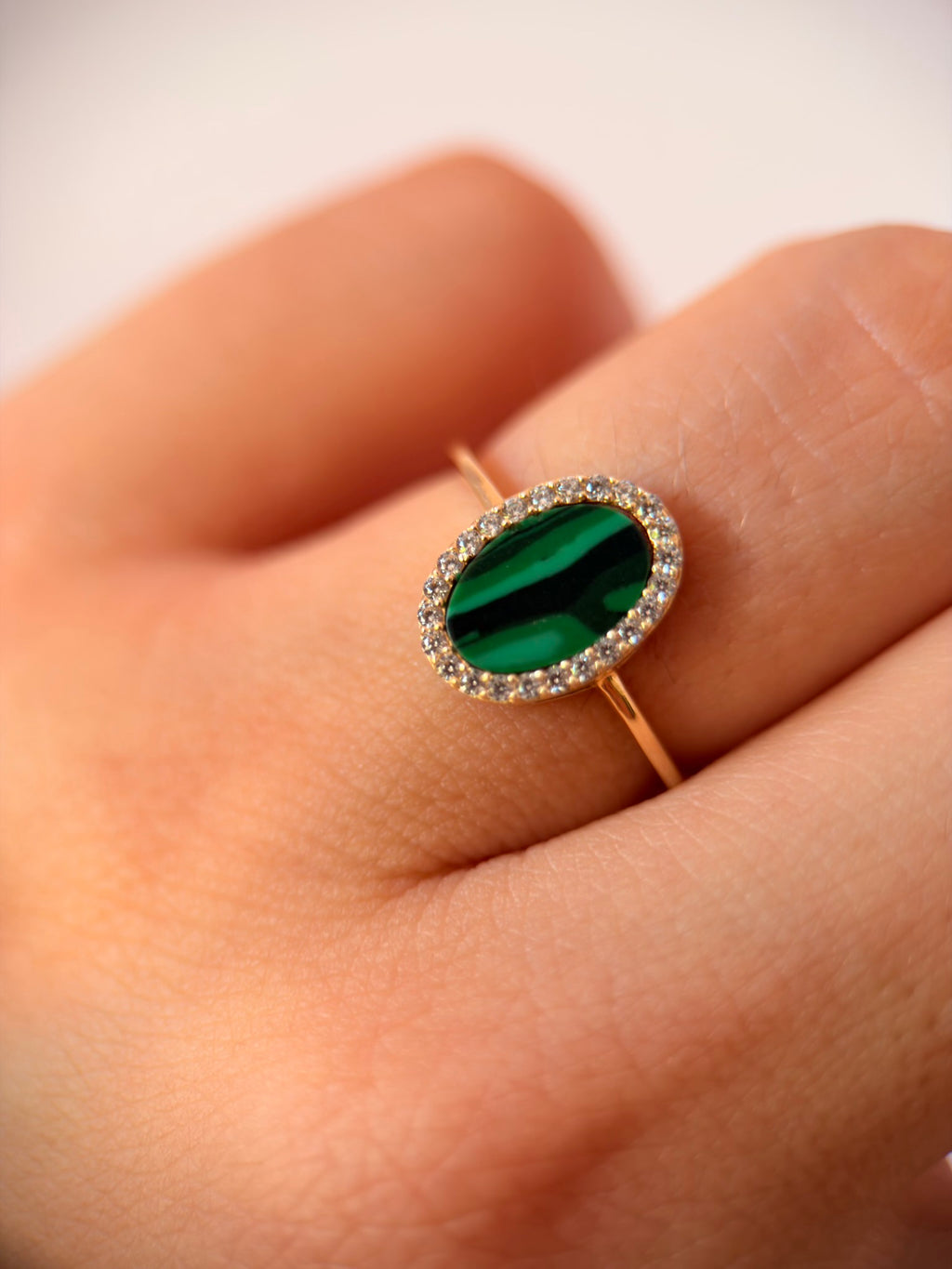 Anillo malaquita