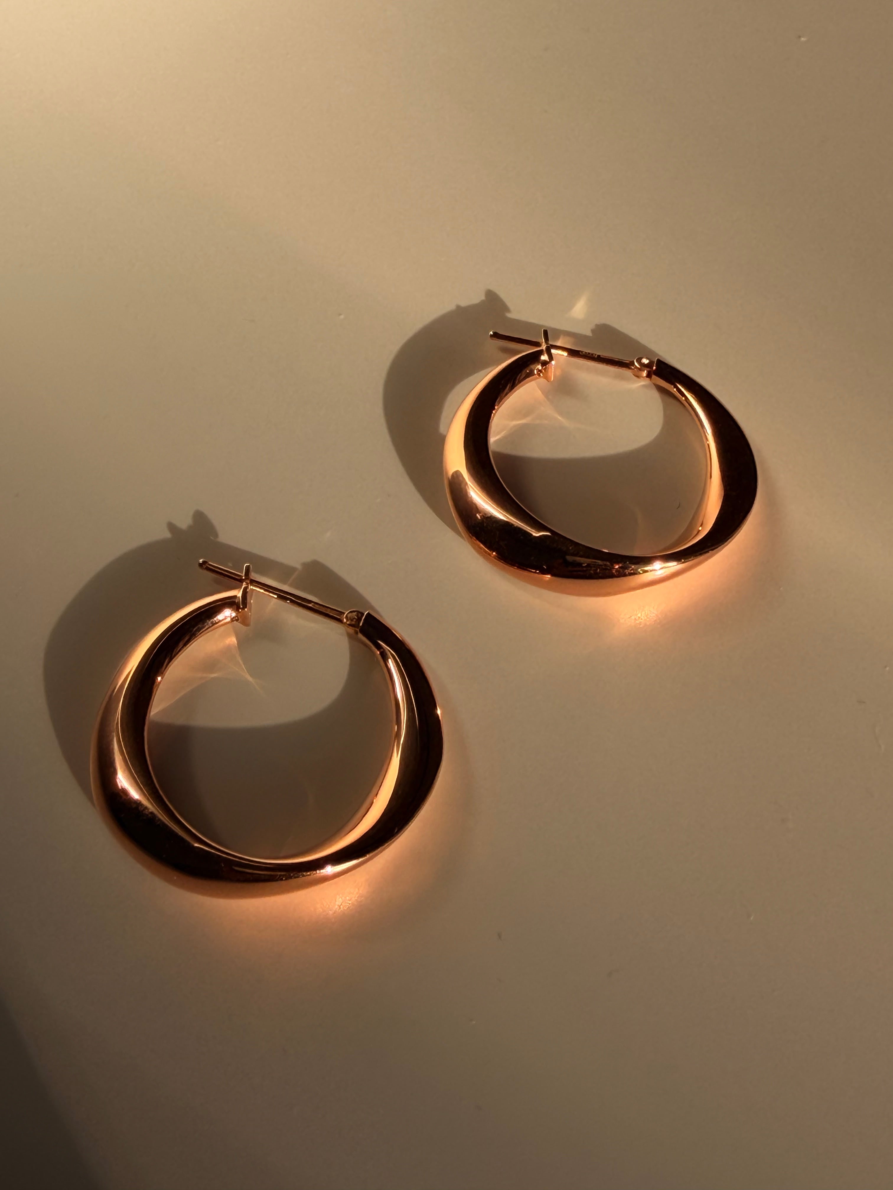 Arracadas oro rosa