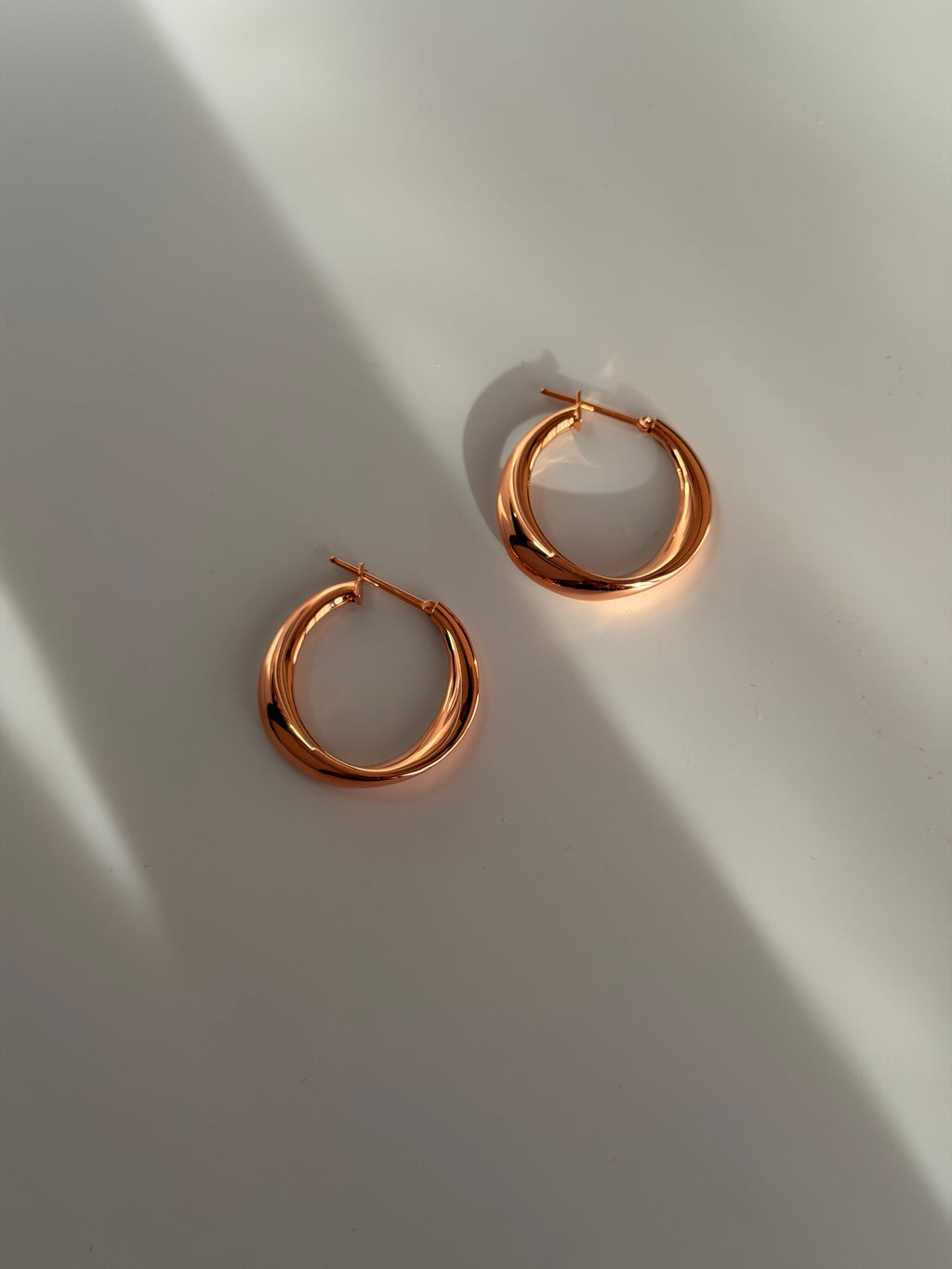 Arracadas oro rosa