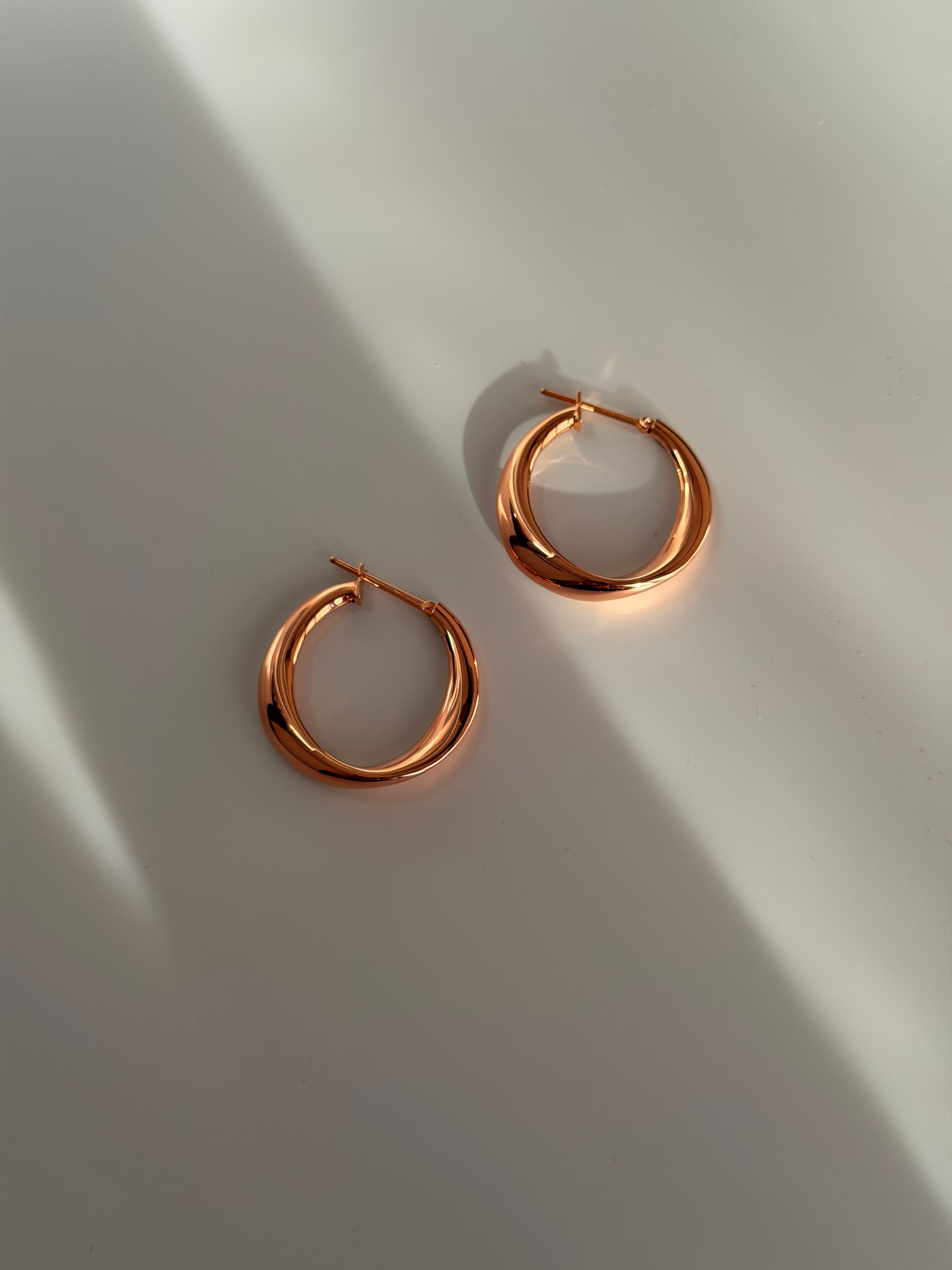 Arracadas oro rosa