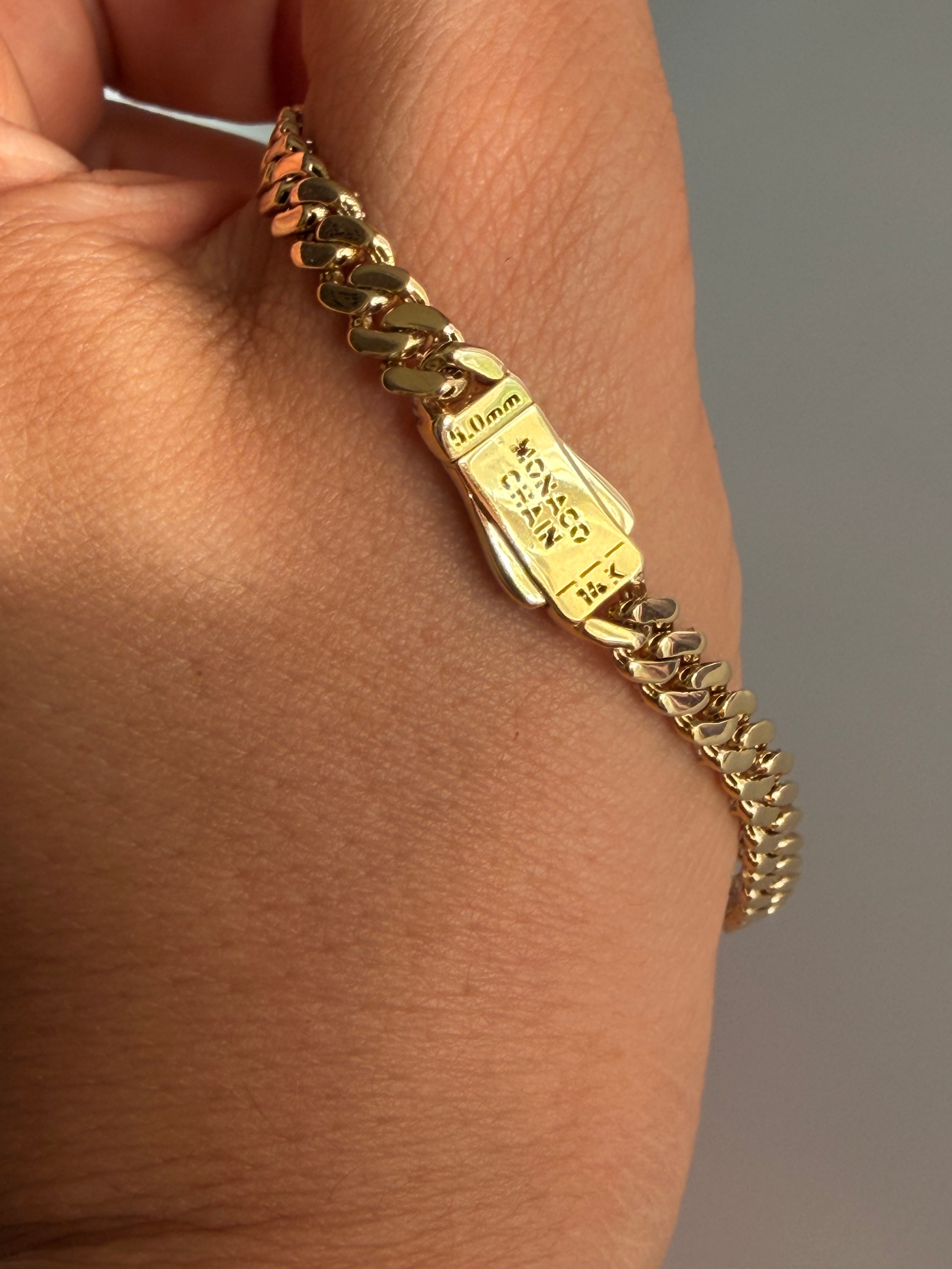 Pulsera Mónaco Chain zirconias intercaladas