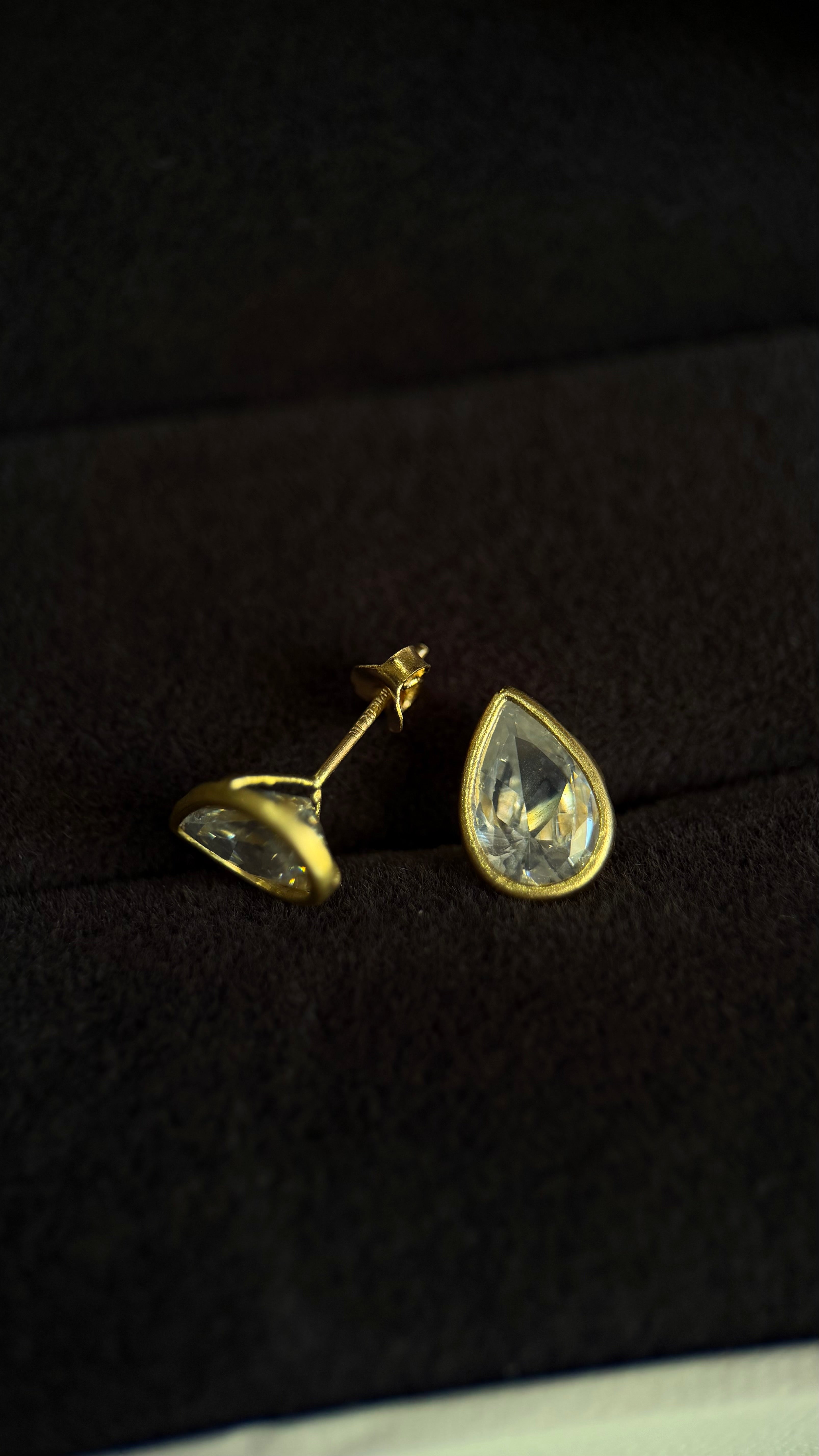 Aretes gota bisel