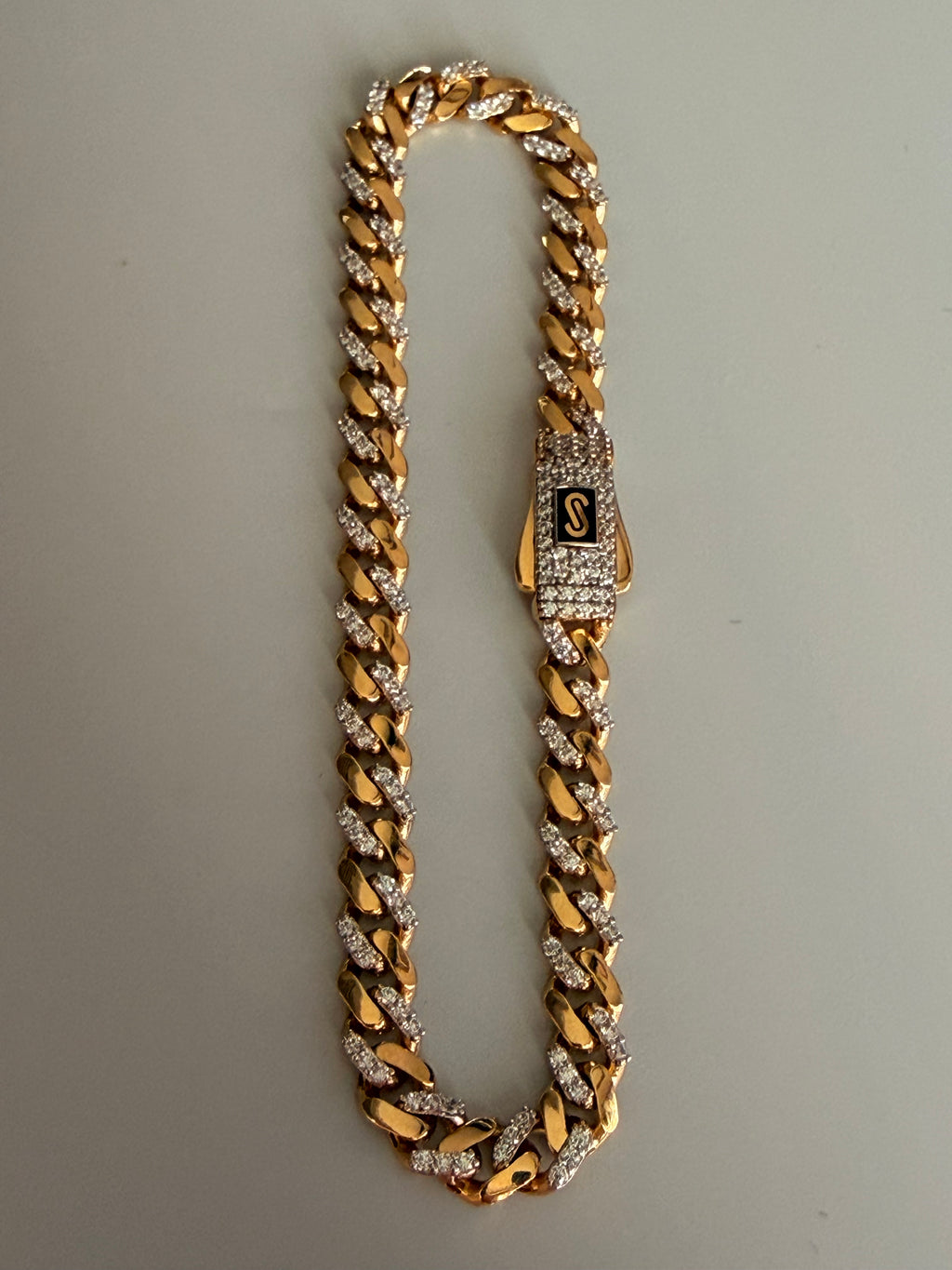 Pulsera Mónaco Chain zirconias intercaladas