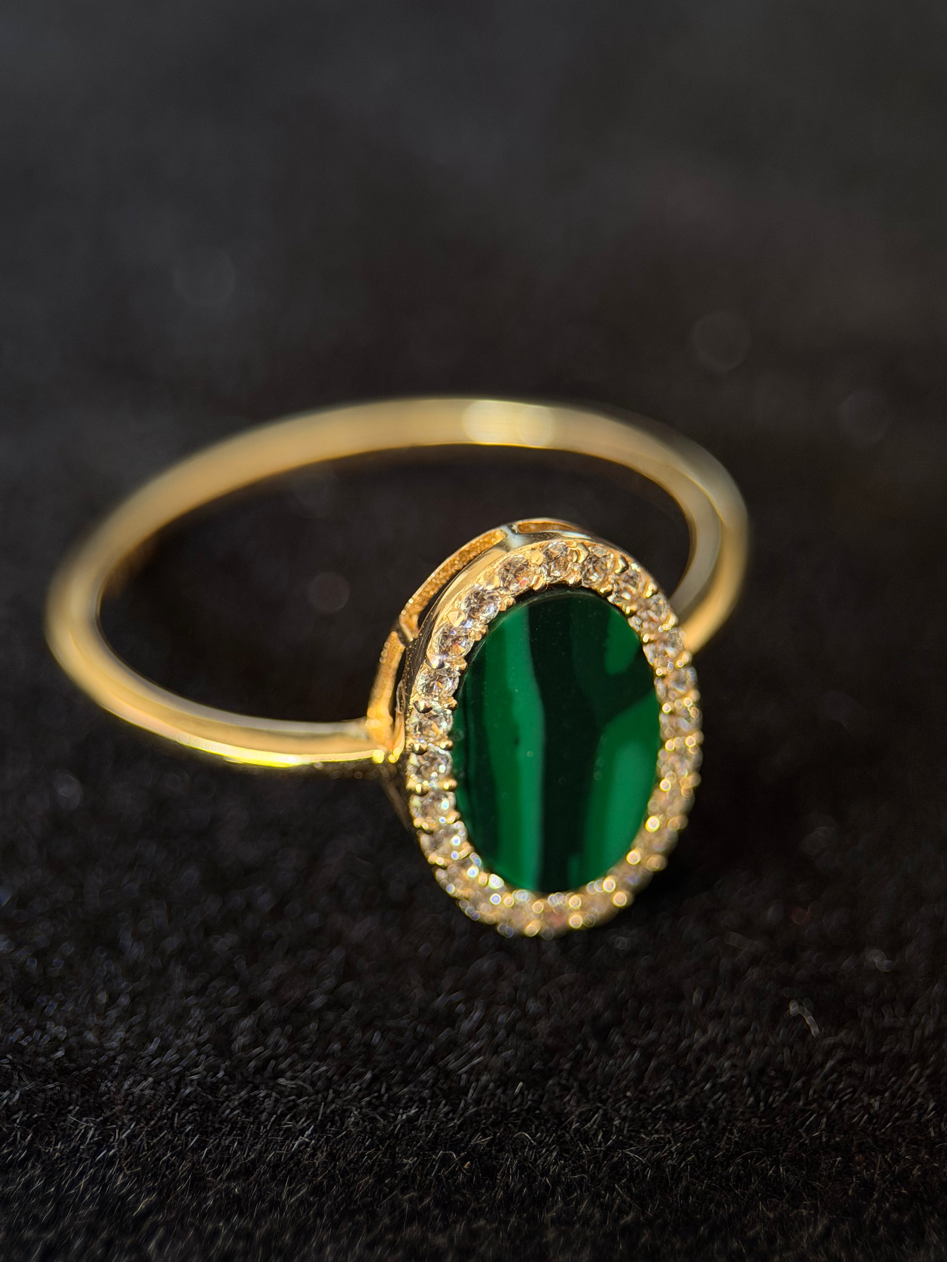 Anillo malaquita