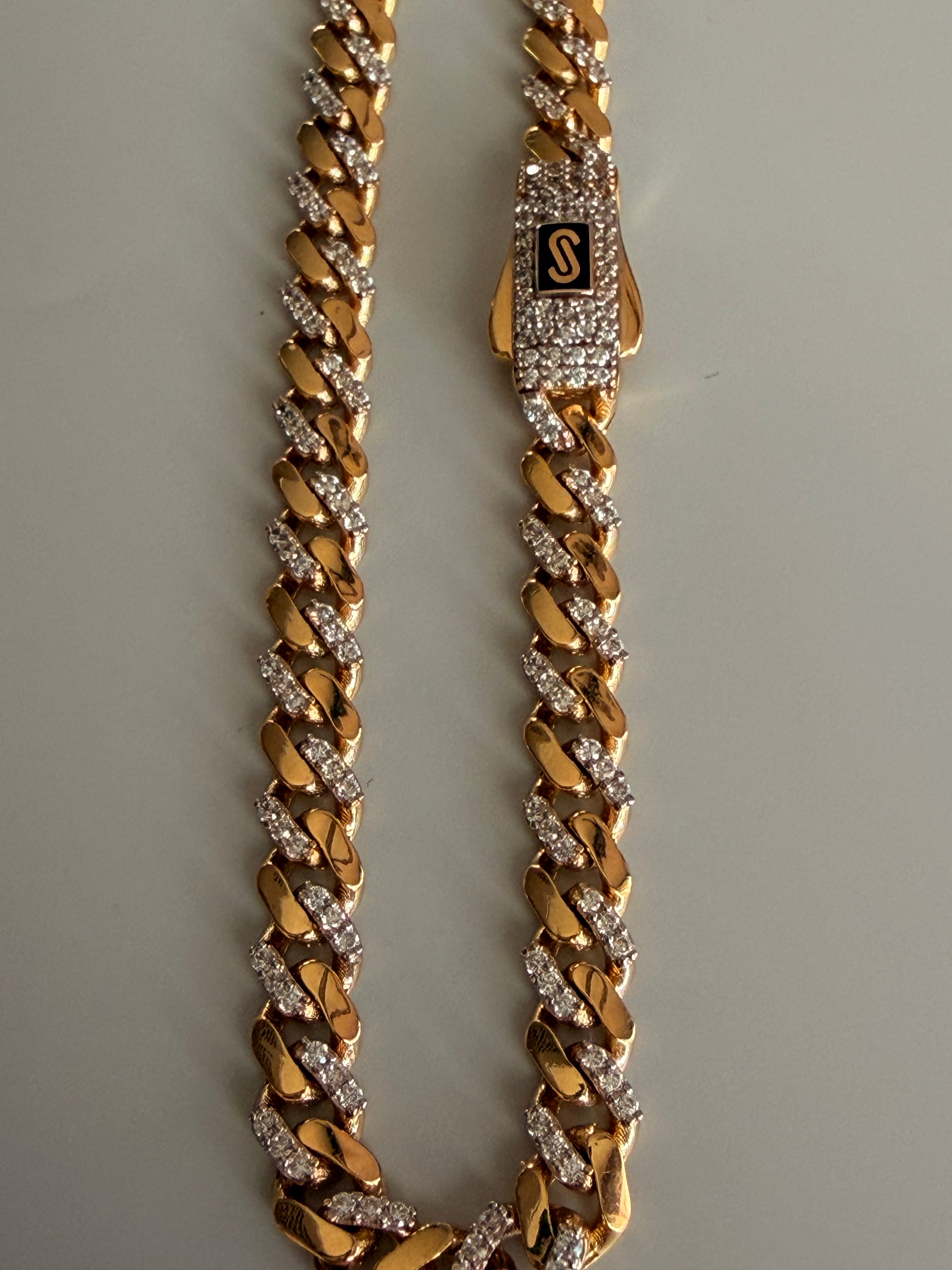 Pulsera Mónaco Chain zirconias intercaladas