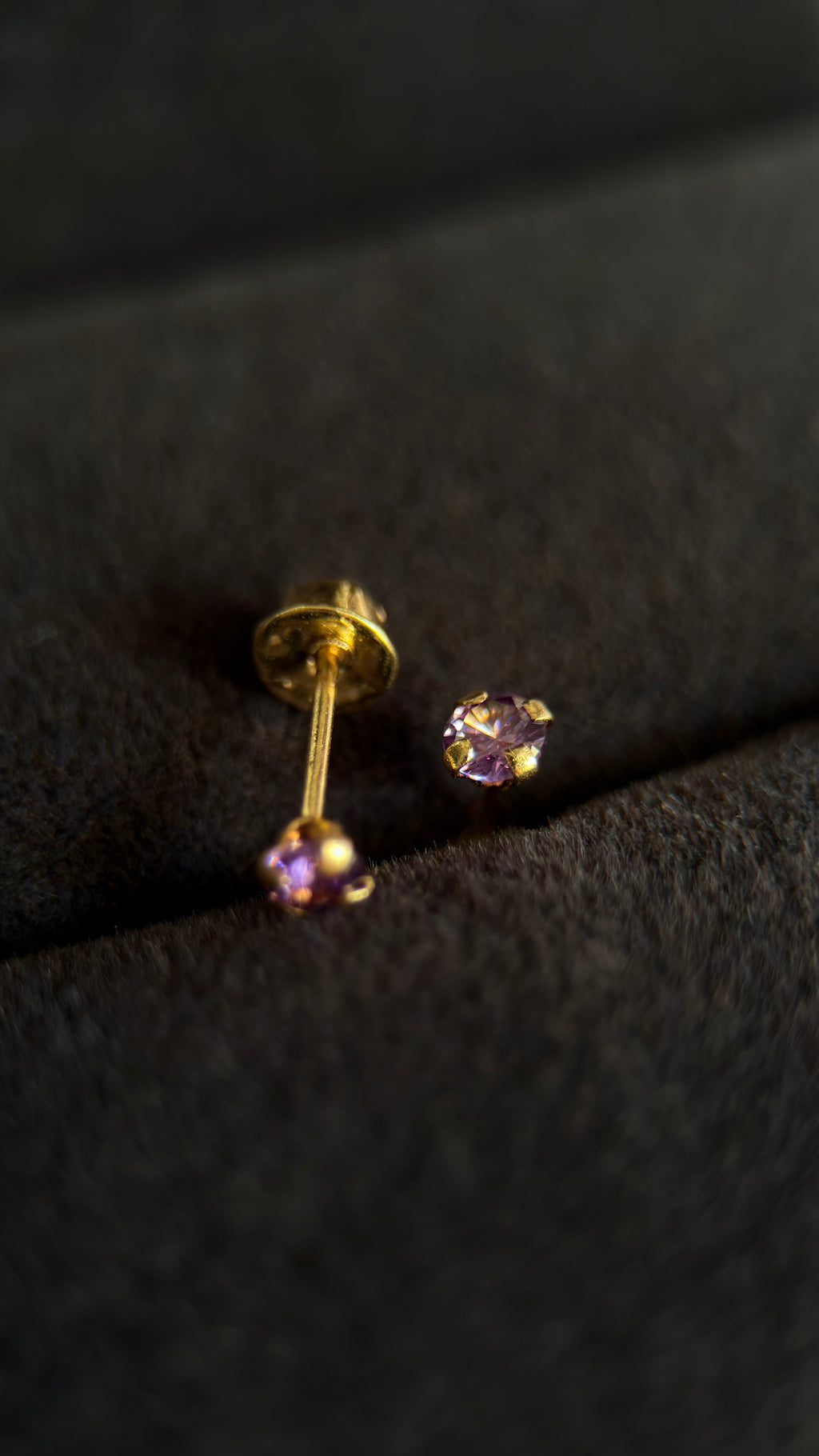 Broqueles zirconia morada