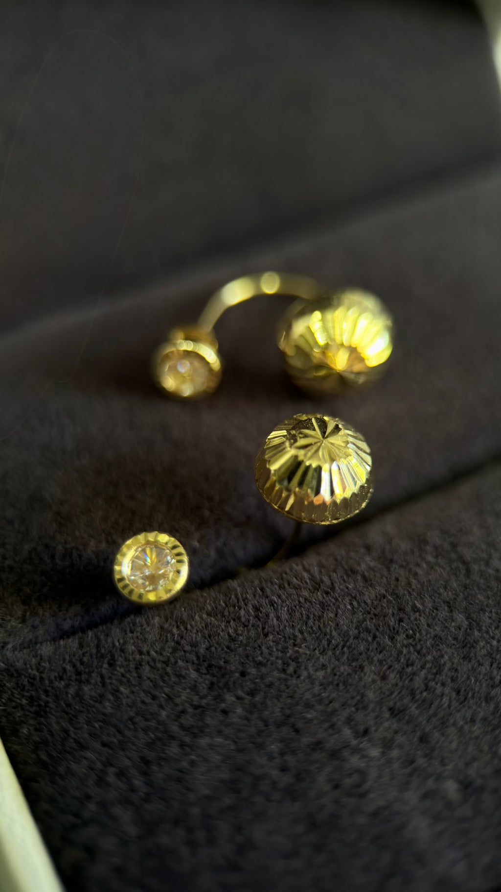 Broqueles teléfono zirconia biselada