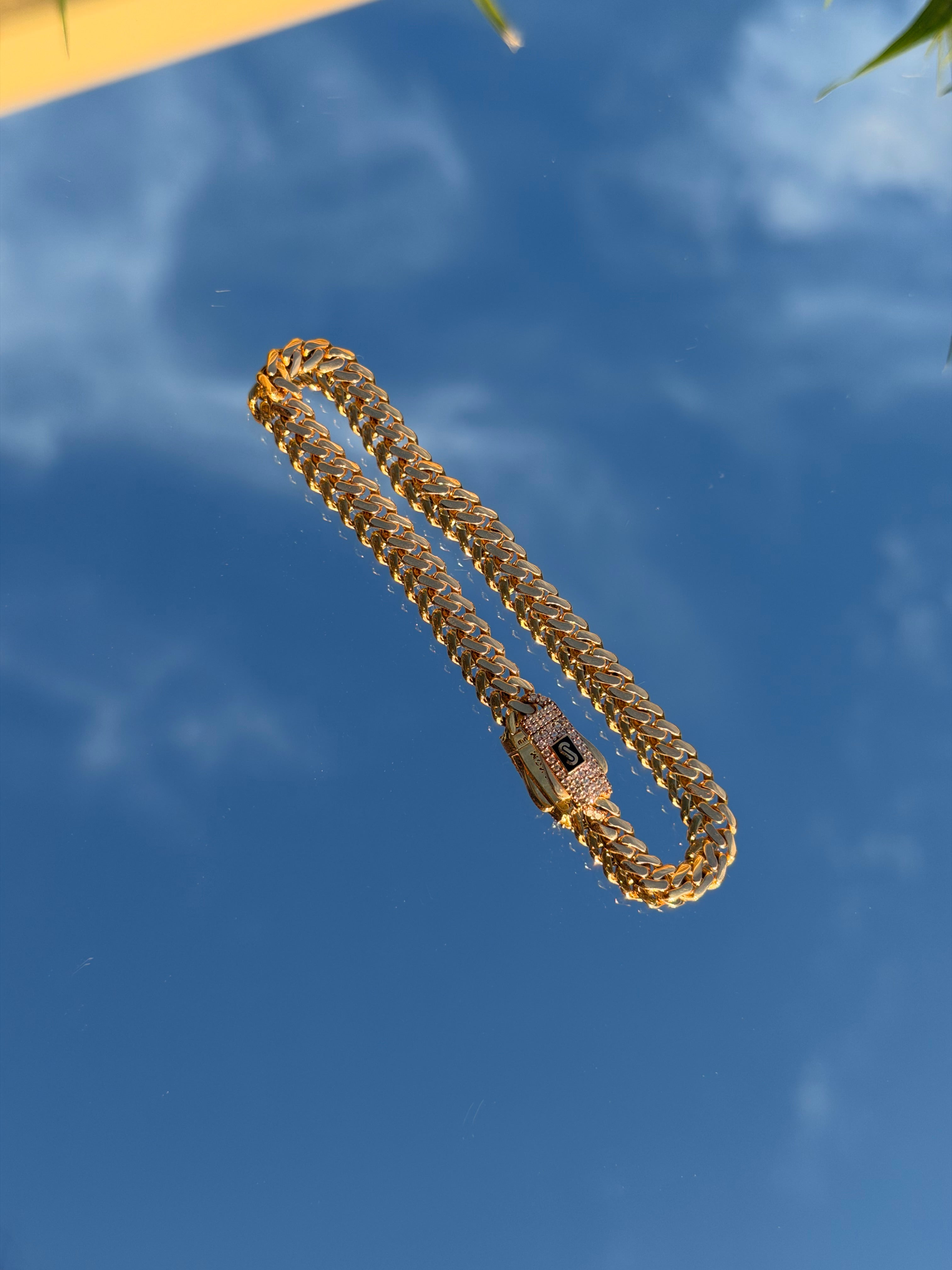 Pulsera Mónaco Chain caja c/zirconias