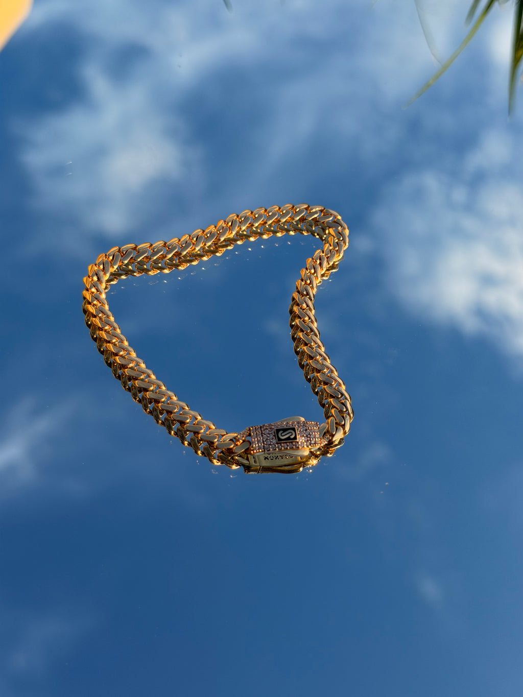 Pulsera Mónaco Chain caja c/zirconias