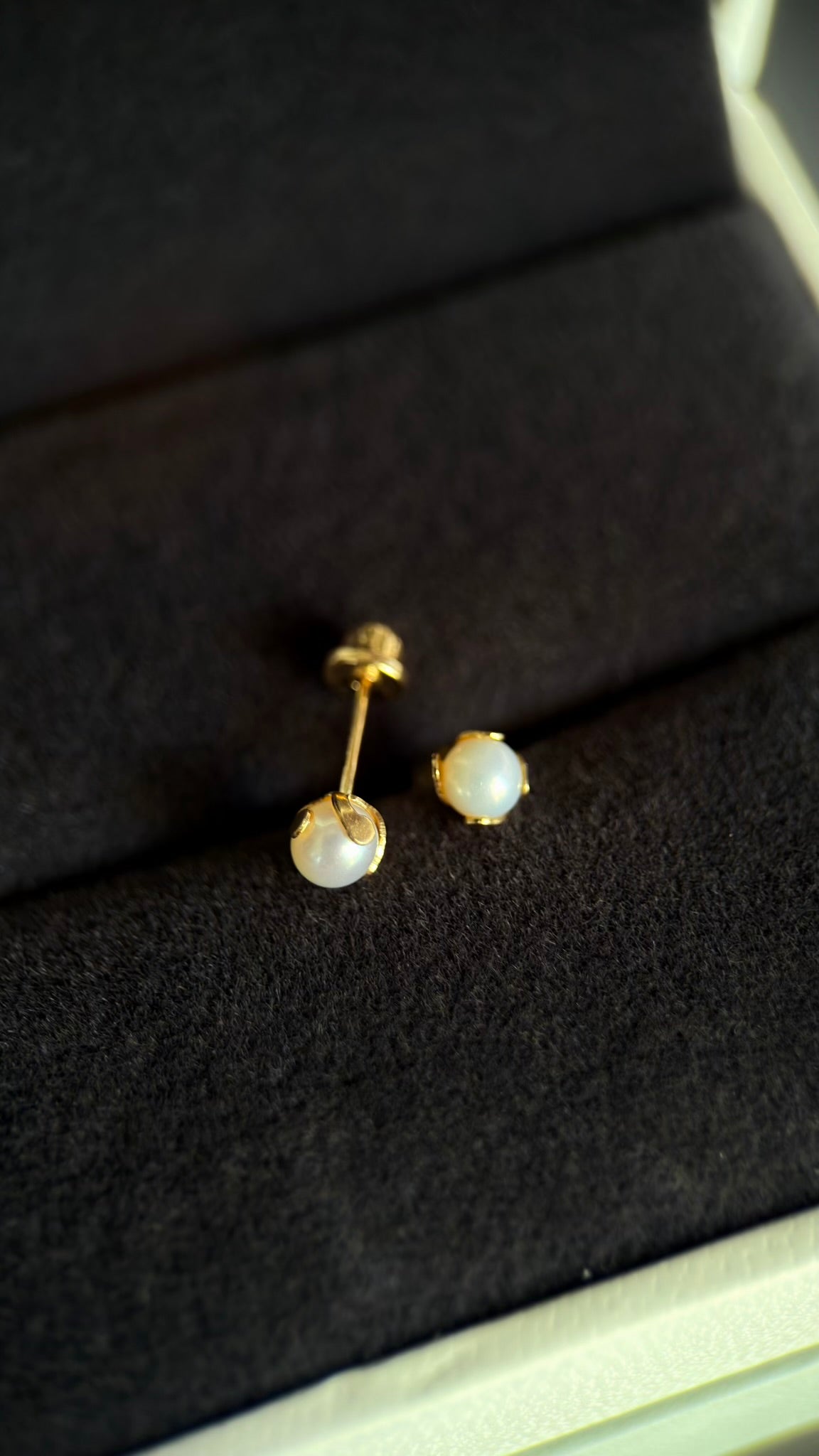 Broqueles mini perla