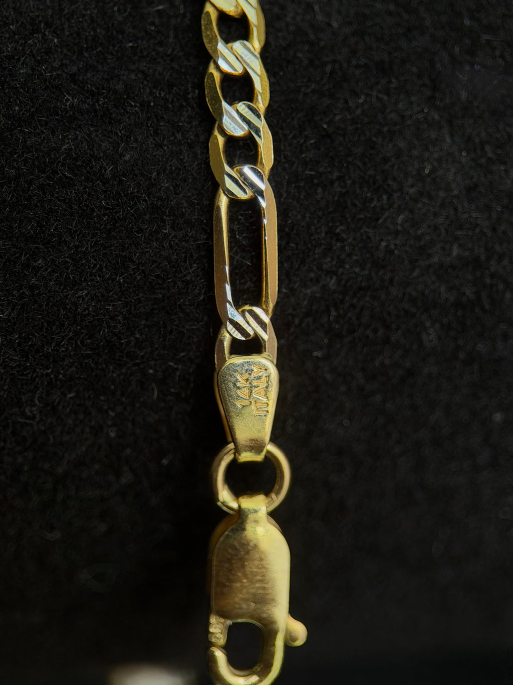 Pulsera fígaro 3 en 1 bicolor