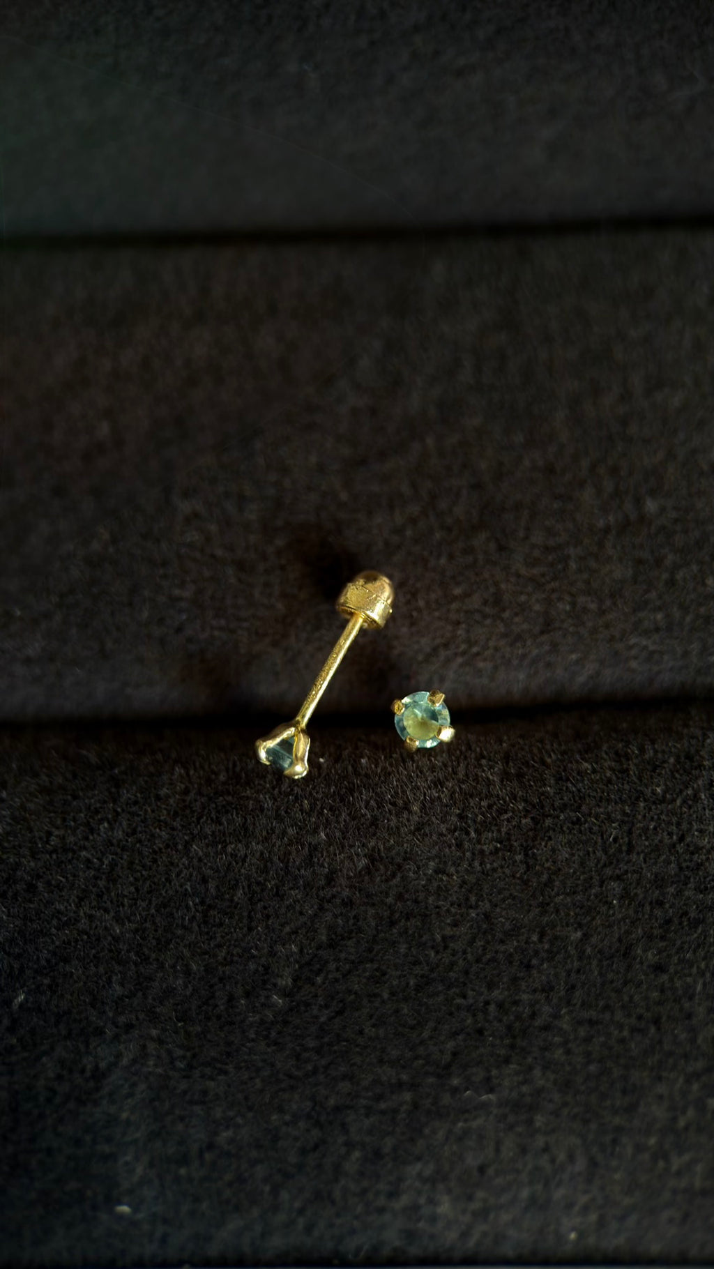 Broqueles zirconia azul