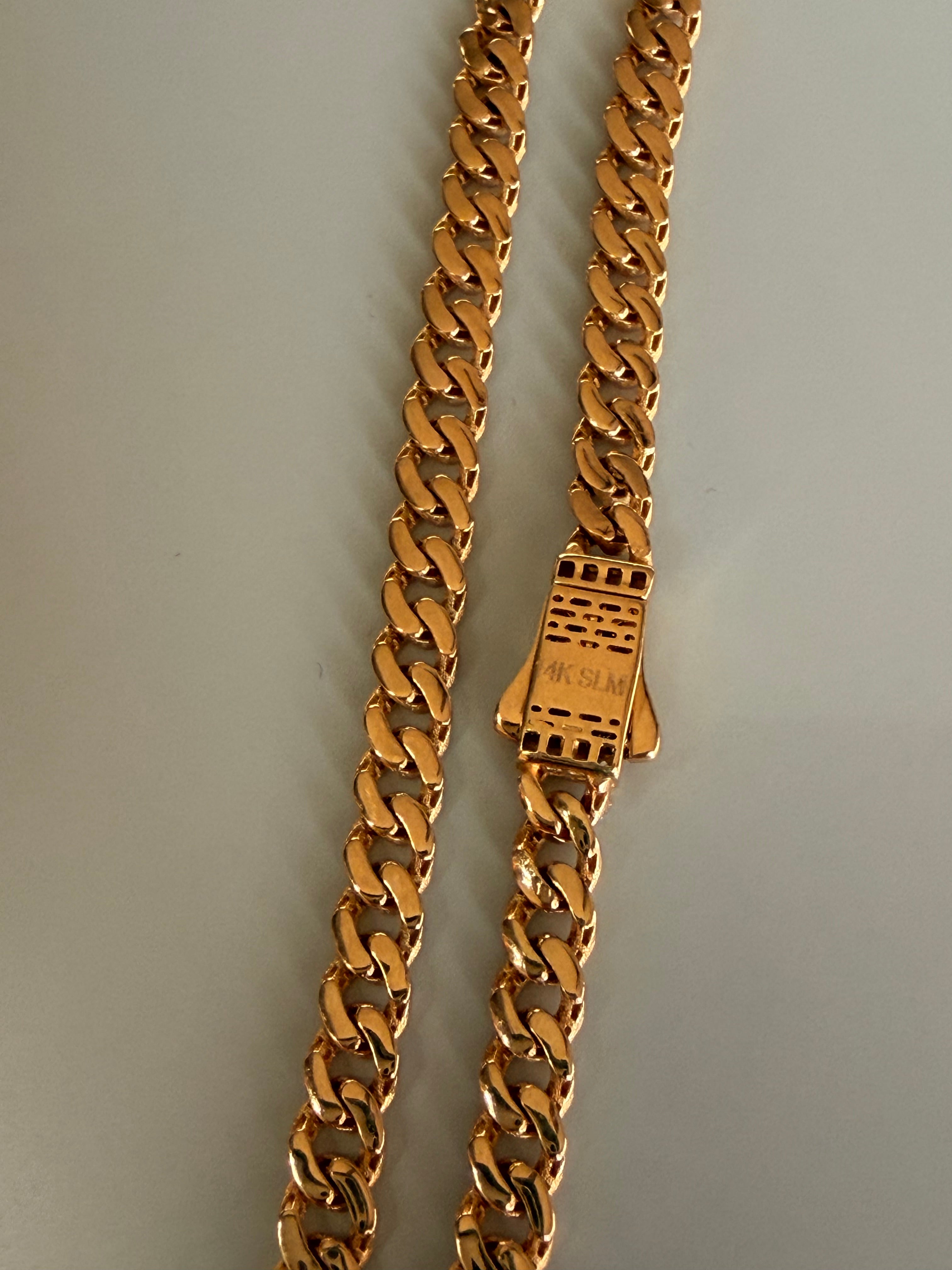 Pulsera cubana con broche negro