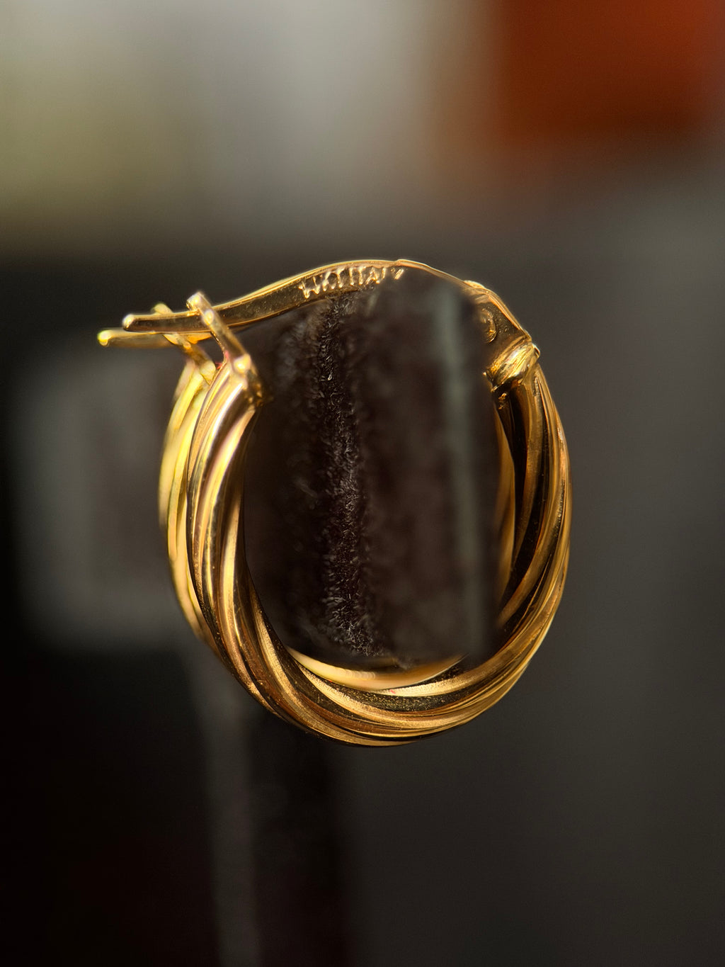 Arracadas torzal oval