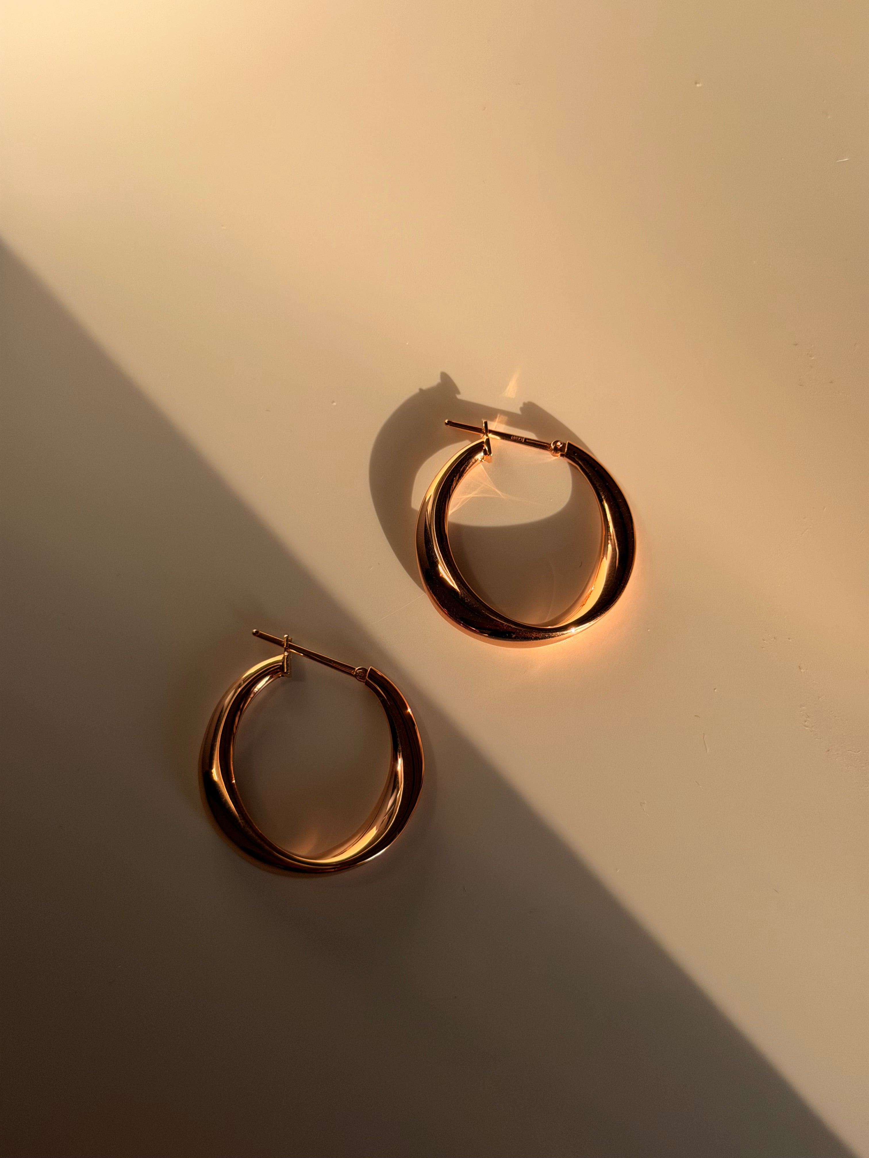 Arracadas oro rosa