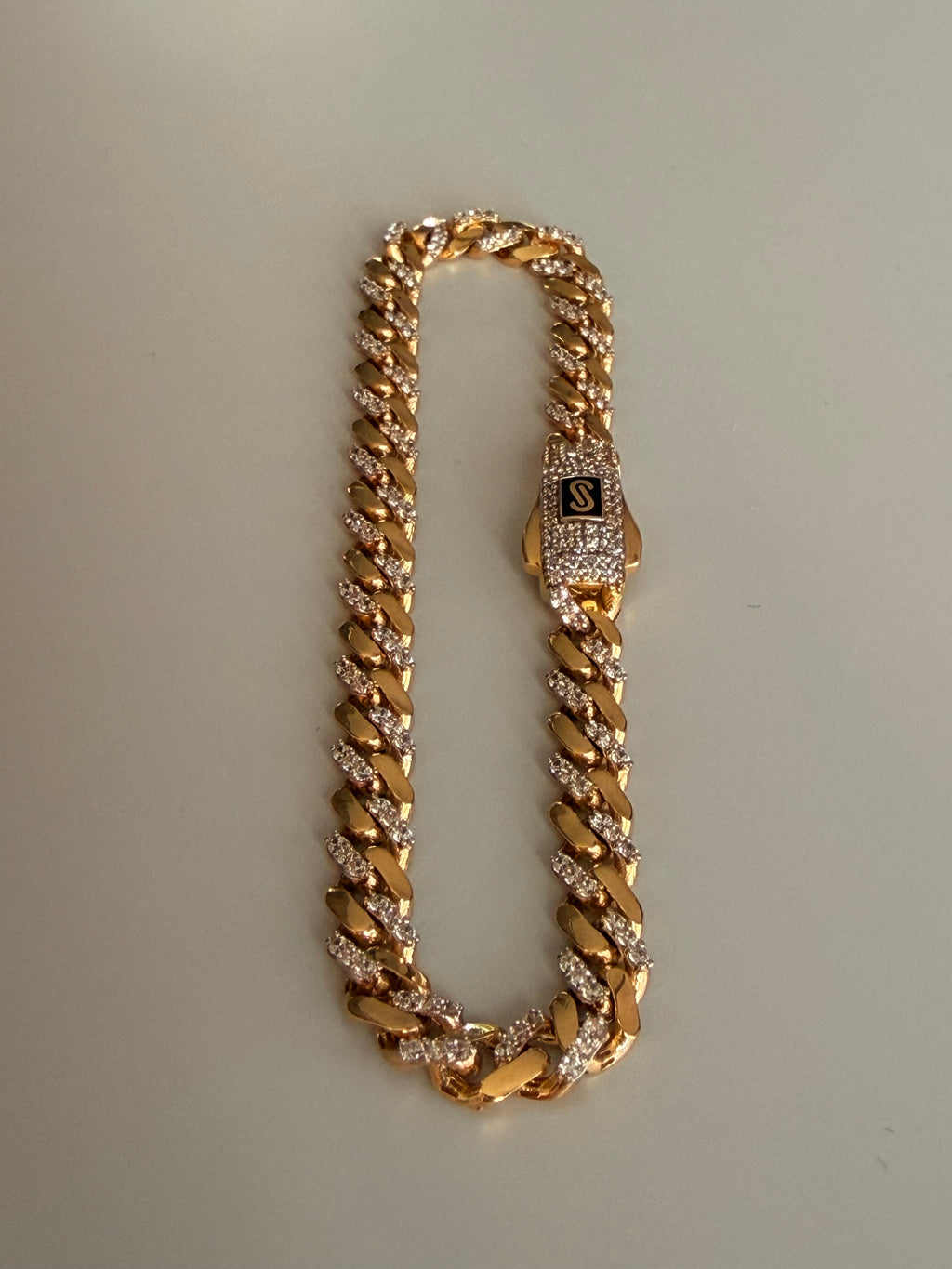 Pulsera Mónaco Chain zirconias intercaladas