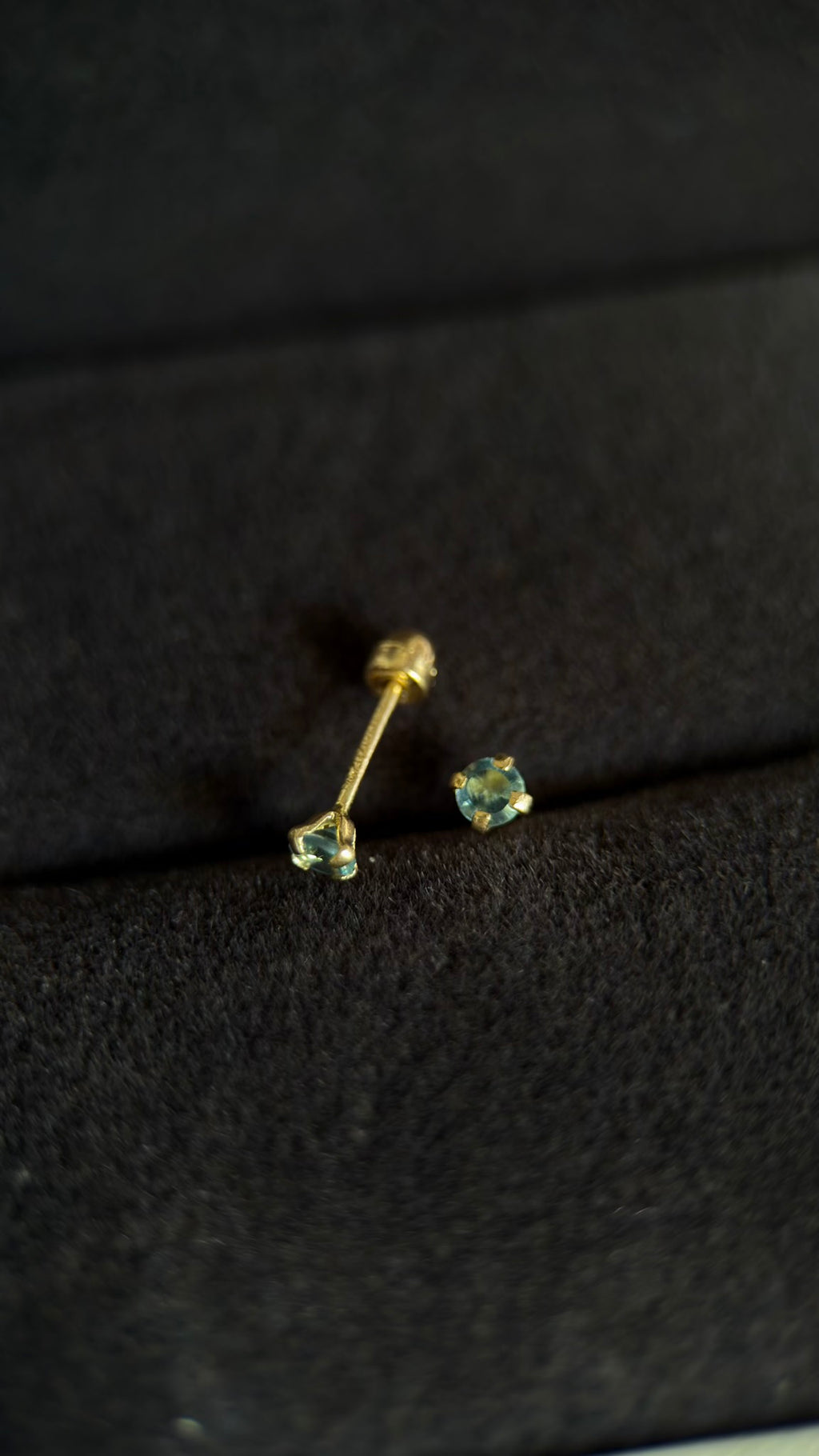 Broqueles zirconia azul