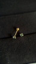 Broqueles zirconia azul