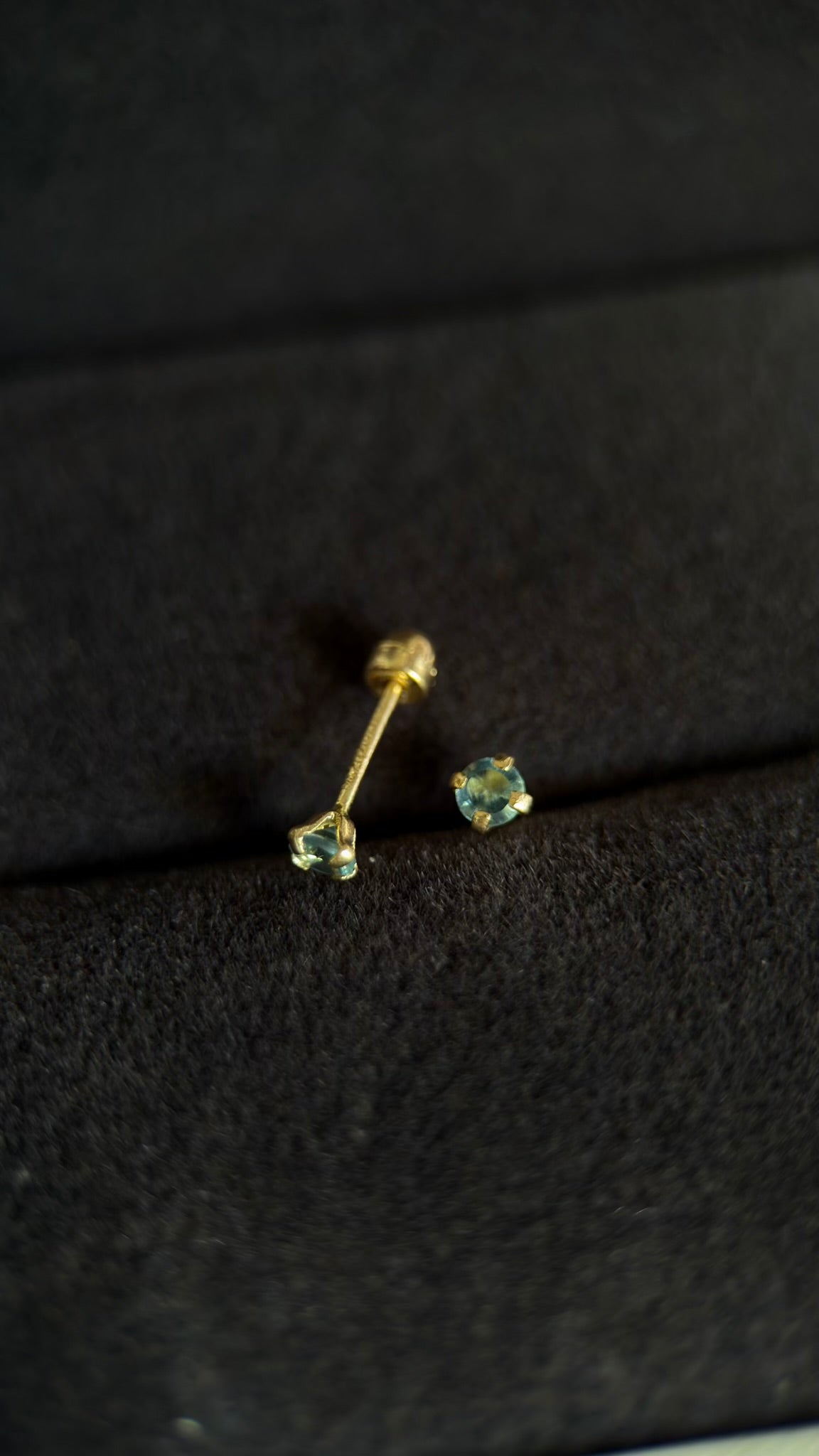 Broqueles zirconia azul