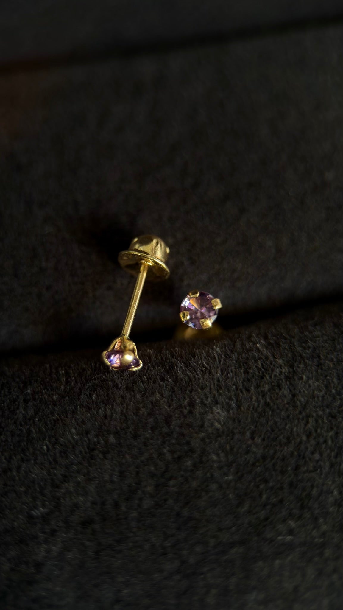 Broqueles zirconia morada